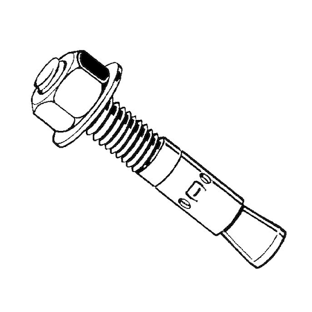 Torquemaster Torquemaster Wedge Anchor, 4-1/2" L, Steel Blue Ruspert, 25 PK 54913